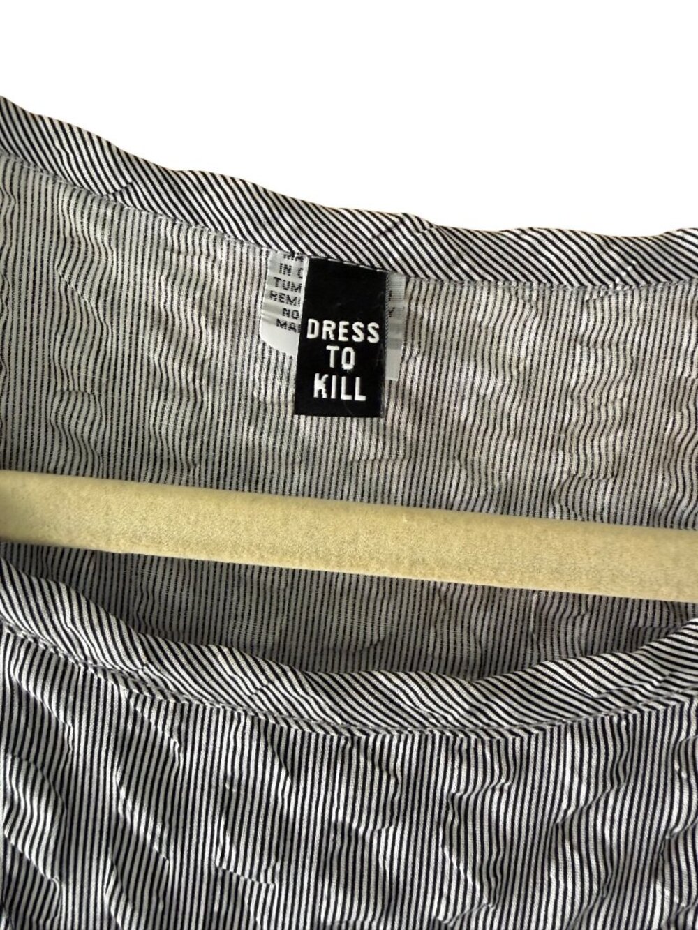 Dress to Kill Womens Seersucker Sleeveless Maxi Dress OS Gray Cotton Lagenlook - Picture 8 of 14